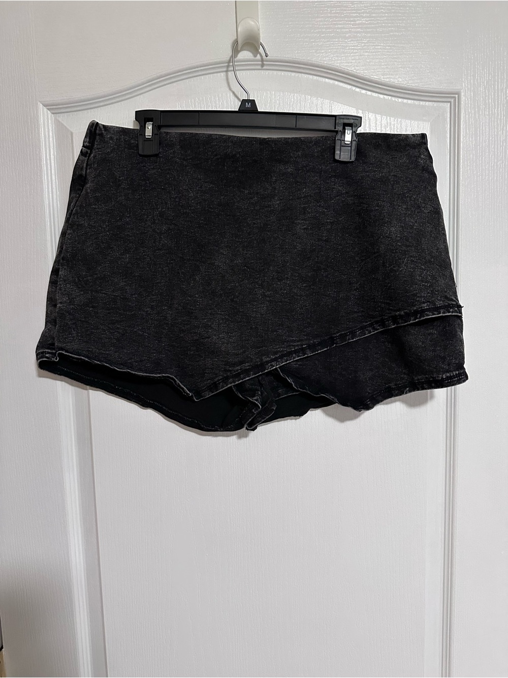 Luvamia Black Denim Skort 2XL Stretch Casual